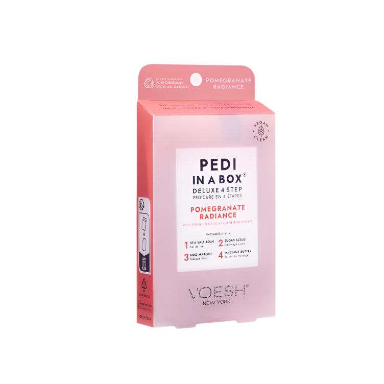 Voesh Pedi in Box - 4-Step - Pomegranate Radiance - Single (1Pc) Box Case (50Pcs)