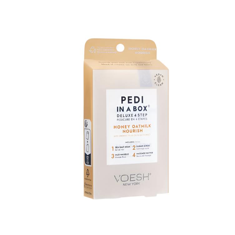 Voesh Pedi in Box - 4-Step - Honey Oatmilk - Single (1Pc) Box Case (50Pcs)