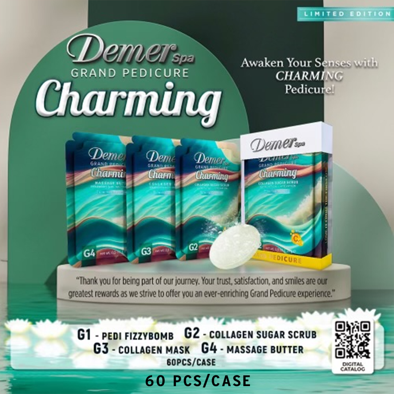 Demer 4 in 1 Pedicure - Charming 1 Kit - 60 Kit/Case