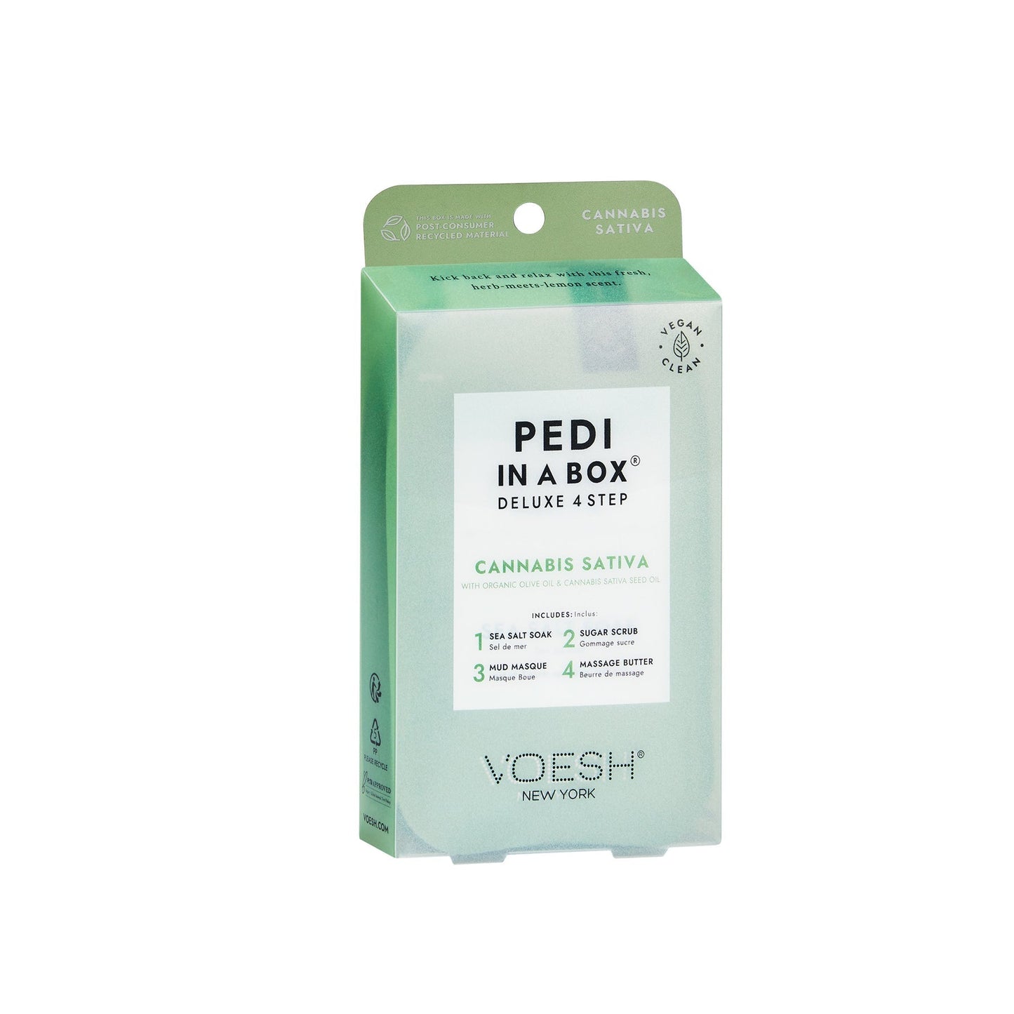 Voesh Pedi in Box- 4-Step - Herb Relax - Single (1Pc) Box Case (50Pcs)