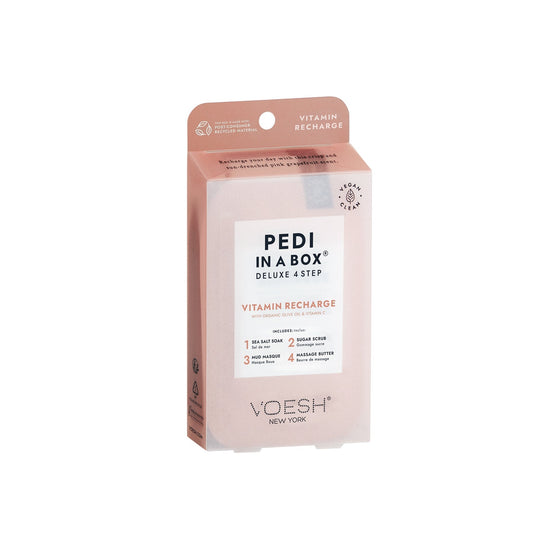 Voesh Pedi in Box - 4-Step - Vitamin Recharge - Single (1Pc) Box Case (50Pcs)