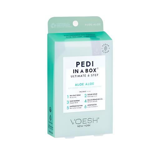 Voesh Ultimate 6 Step Spa - Aloe - Pedi in a Box 1 pc or  Box Case (30Pcs)
