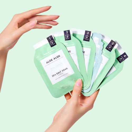 Voesh Ultimate 6 Step Spa - Aloe - Pedi in a Box 1 pc or  Box Case (30Pcs)