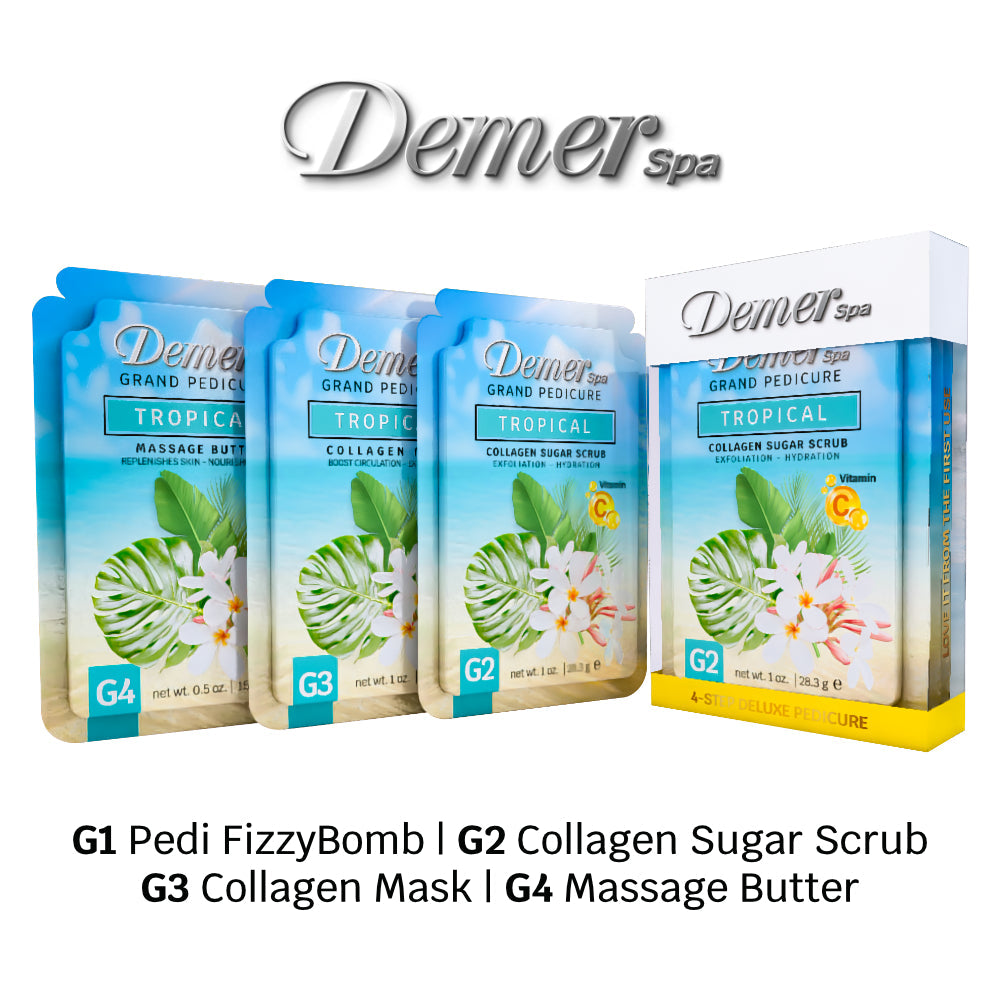 Demer 4 in 1 Pedicure- Green Tea 1 Kit - 60 Kit/Case