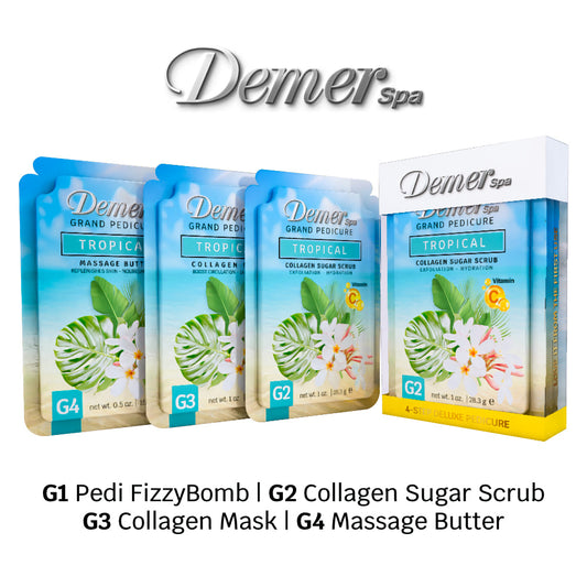 Demer 4 in 1 Pedicure- Green Tea 1 Kit - 60 Kit/Case